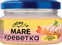 Креветка рубленая БАЛТИЙСКИЙ БЕРЕГ Creme le Mare, ваннамей в сырном соусе, 165г