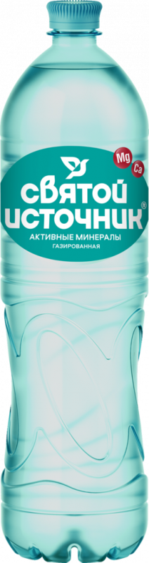 Вода питьевая СВЯТОЙ ИСТОЧНИК Активные Минералы, обогащенная магнием газированная, 1.5л Вода питьевая СВЯТОЙ ИСТОЧНИК Активные Минералы, обогащенная магнием газированная, 1.5л
