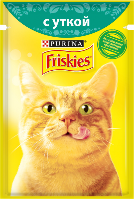 Корм консервированный для взрослых кошек FRISKIES с уткой в подливе, 85г Корм консервированный для взрослых кошек FRISKIES с уткой в подливе, 85г