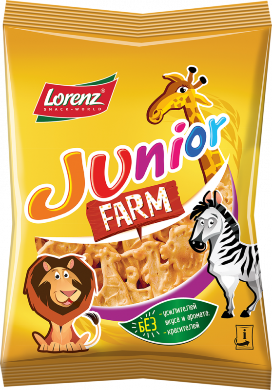 Печенье cоленое LORENZ Junior Farm, 100г Печенье cоленое LORENZ Junior Farm, 100г