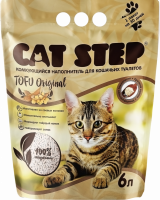 Наполнитель растительный для кошачьего туалета CAT STEP Tofu Original комкующийся, 6л