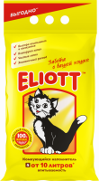 Наполнитель бентонитовый для кошачьего туалета ELIOTT комкующийся, 10л