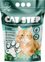 Наполнитель силикагелевый для кошачьего туалета CAT STEP Мята, 3,8кг