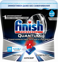 Капсулы для посудомоечной машины FINISH Quantum Ultimate, бесфосфатные, 30шт