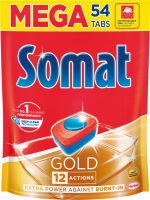 Таблетки для посудомоечной машины SOMAT Gold, 54шт