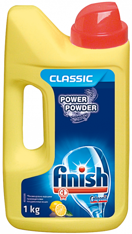 Порошок для посудомоечной машины FINISH Power Powder Лимон, 1кг