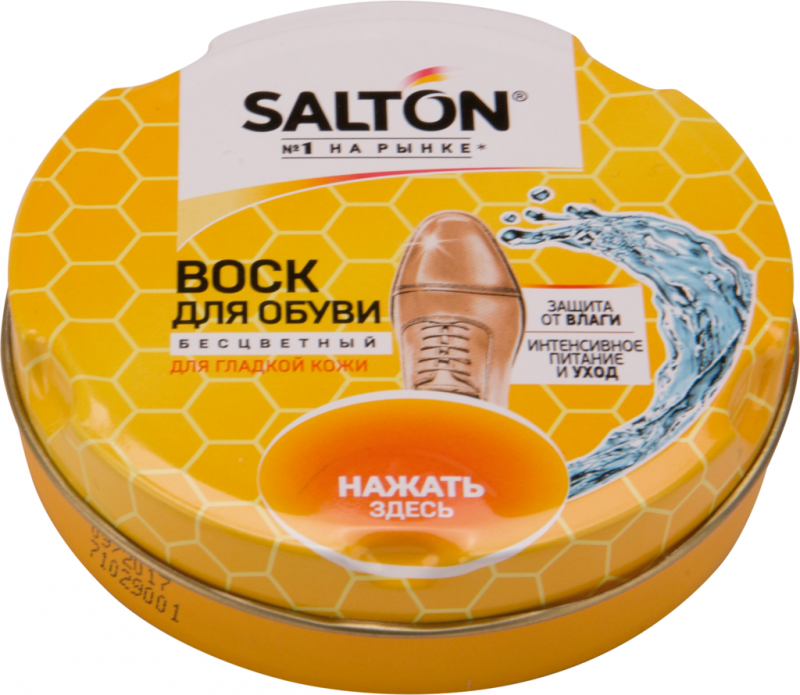 Воск для обуви SALTON С норковым маслом в банке нейтральный 477519 Воск для обуви SALTON С норковым маслом в банке нейтральный 477519