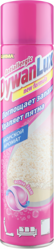Средство-спрей для очистки ковров DYWANLUX Морской, 600мл Средство-спрей для очистки ковров DYWANLUX Морской, 600мл