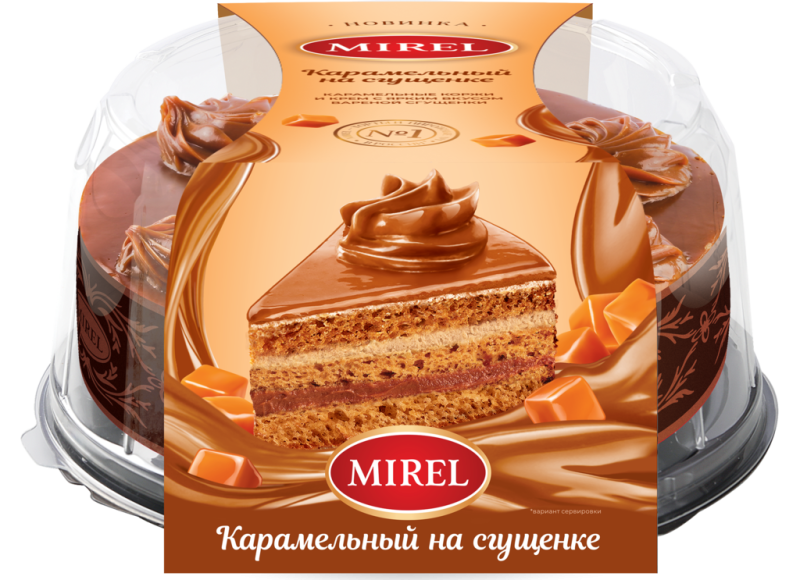 Торт MIREL Карамельный на сгущенке, 700г Торт MIREL Карамельный на сгущенке, 700г
