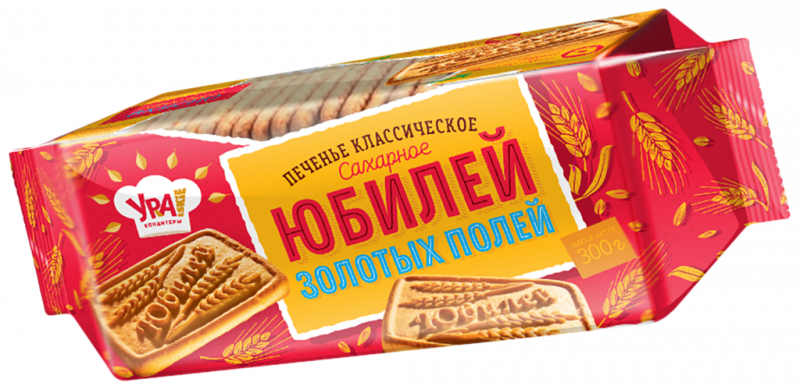 Печенье УРАЛЬСКИЕ КОНДИТЕРЫ Юбилей золотых полей сахарное, 300г