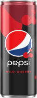 Напиток PEPSI Wild Cherry низкокалорийный сильногазированный, 0.33л