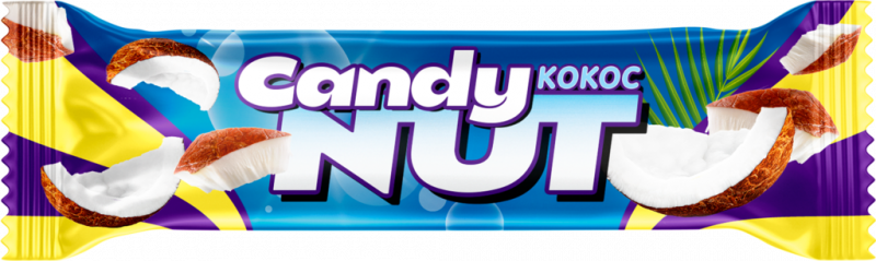 Батончик шоколадный CANDY NUT с кокосом, 40г