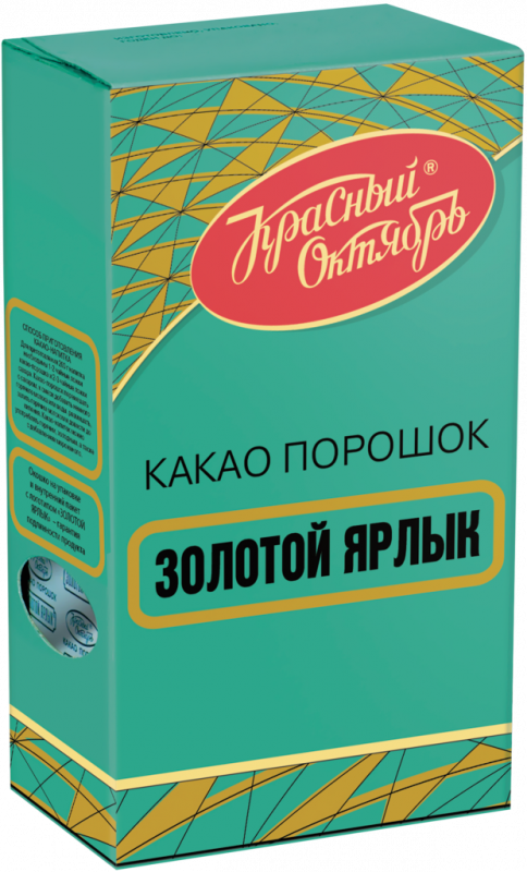 Какао-порошок КРАСНЫЙ ОКТЯБРЬ Золотой ярлык, 100г