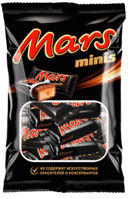 Конфеты Марс Минис 182г. Шоколадные батончики Mars мини 182 г. Конфеты Mars Minis c нугой и карамелью, 182г. Шоколадные батончики Mars Minis.