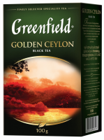 Чай черный GREENFIELD Golden Ceylon листовой, 100г