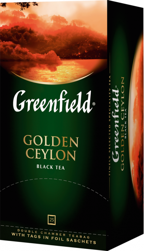 Чай черный GREENFIELD Golden Ceylon, 25пак