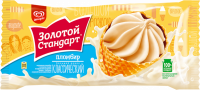 Мороженое ЗОЛОТОЙ СТАНДАРТ Пломбир, без змж, вафельный рожок, 100г