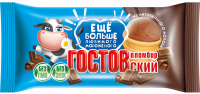 Мороженое ГОСТОВСКИЙ Пломбир шоколадный, без змж, вафельный стаканчик, 90г
