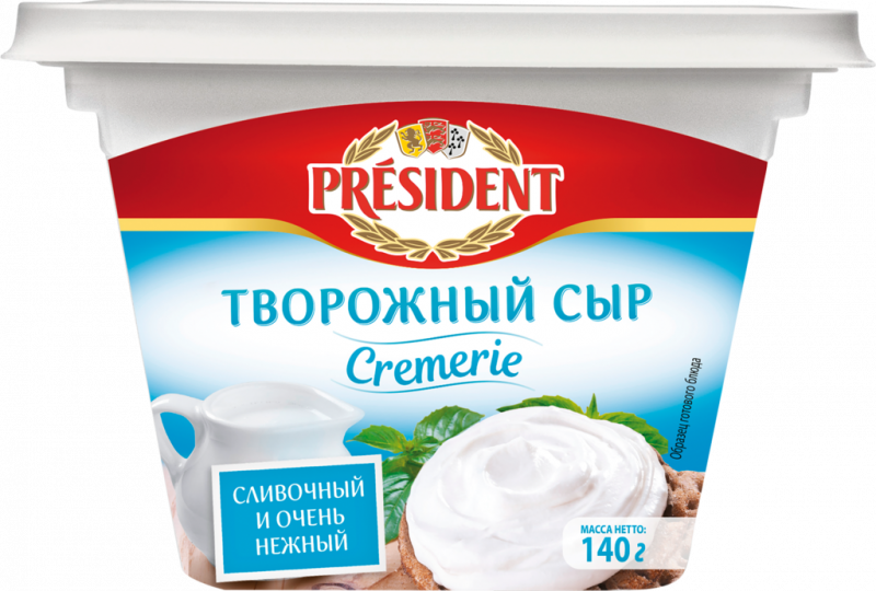 Творожный сыр. President сыр творожный сливочный 56 140г. Сыр President творожный сливочный Cremerie 56% без ЗМЖ, Россия, 140 г. Сыр творожный президент cливочный Cremerie 56% 140г. Сыр творожный Cremerie президент сливочный 140гр..